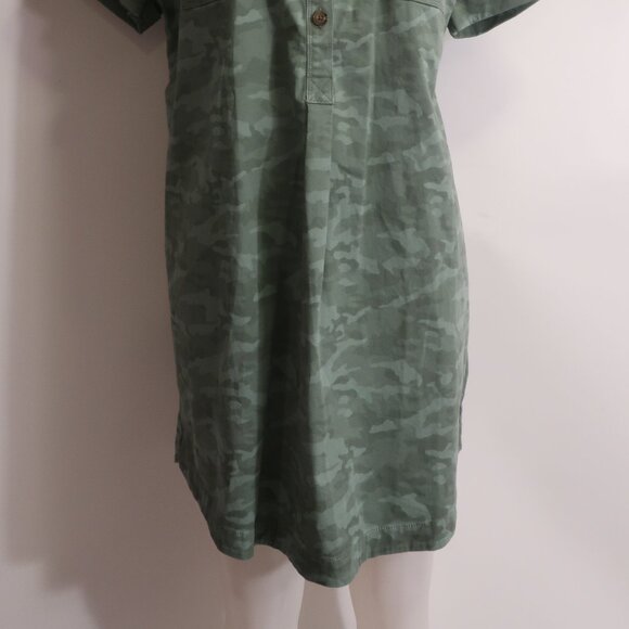 NWT Womens Vineyard Vine Tonal Camo Sage Olive Polo Margo Shirtdress 16 - Picture 8 of 16